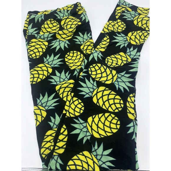 Womans Tall & Curvy LULAROE Legging Pineapple Fruit NEW T&C - Picture 1 of 1
